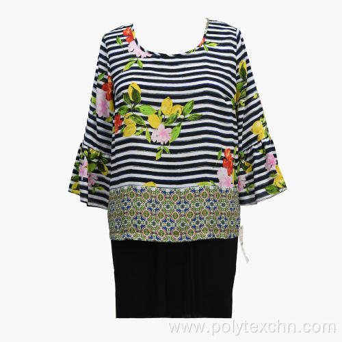 2020 New Leisure Tropical Printed Blouse